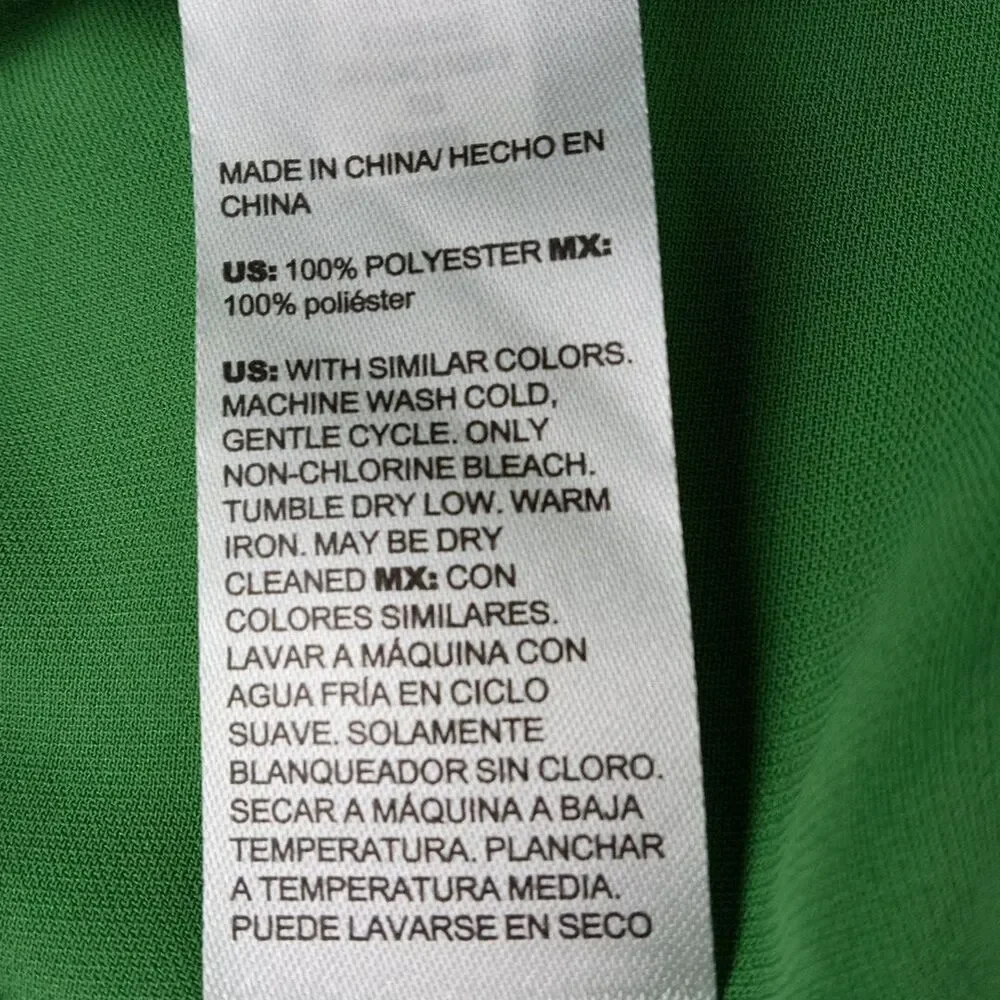 Chico's Wide Leg Crop Pants Kelly Green Eyelet Scallop Hem Sz 8 Preppy NWT $119 - Picture 10 of 14